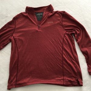 Orvis men’s medium long sleeve active tee 1/4 zip.